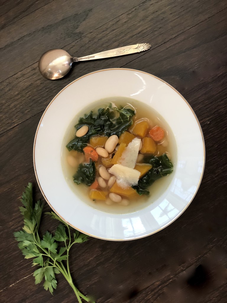 White Bean & Kale Soup with Butternut Squash