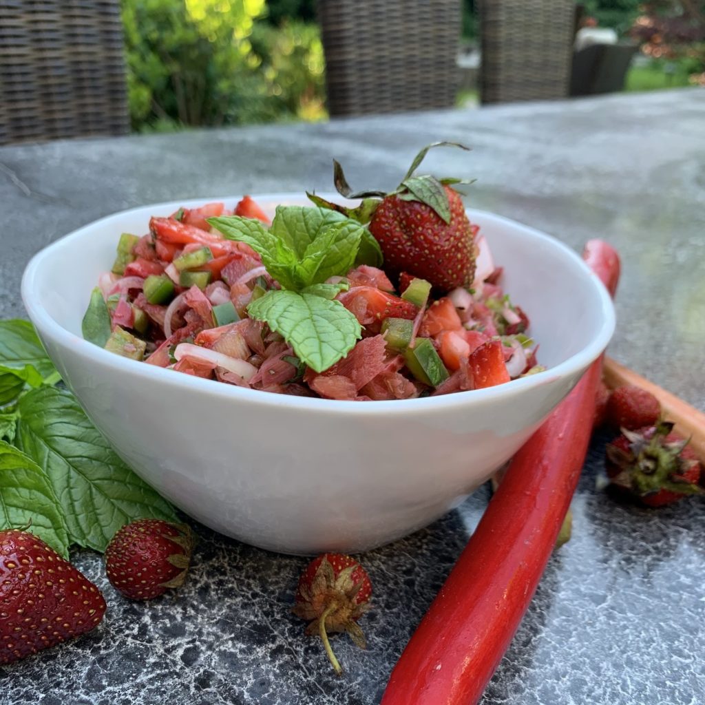 Strawberry Rhubarb Salsa – Putzel Kitchen